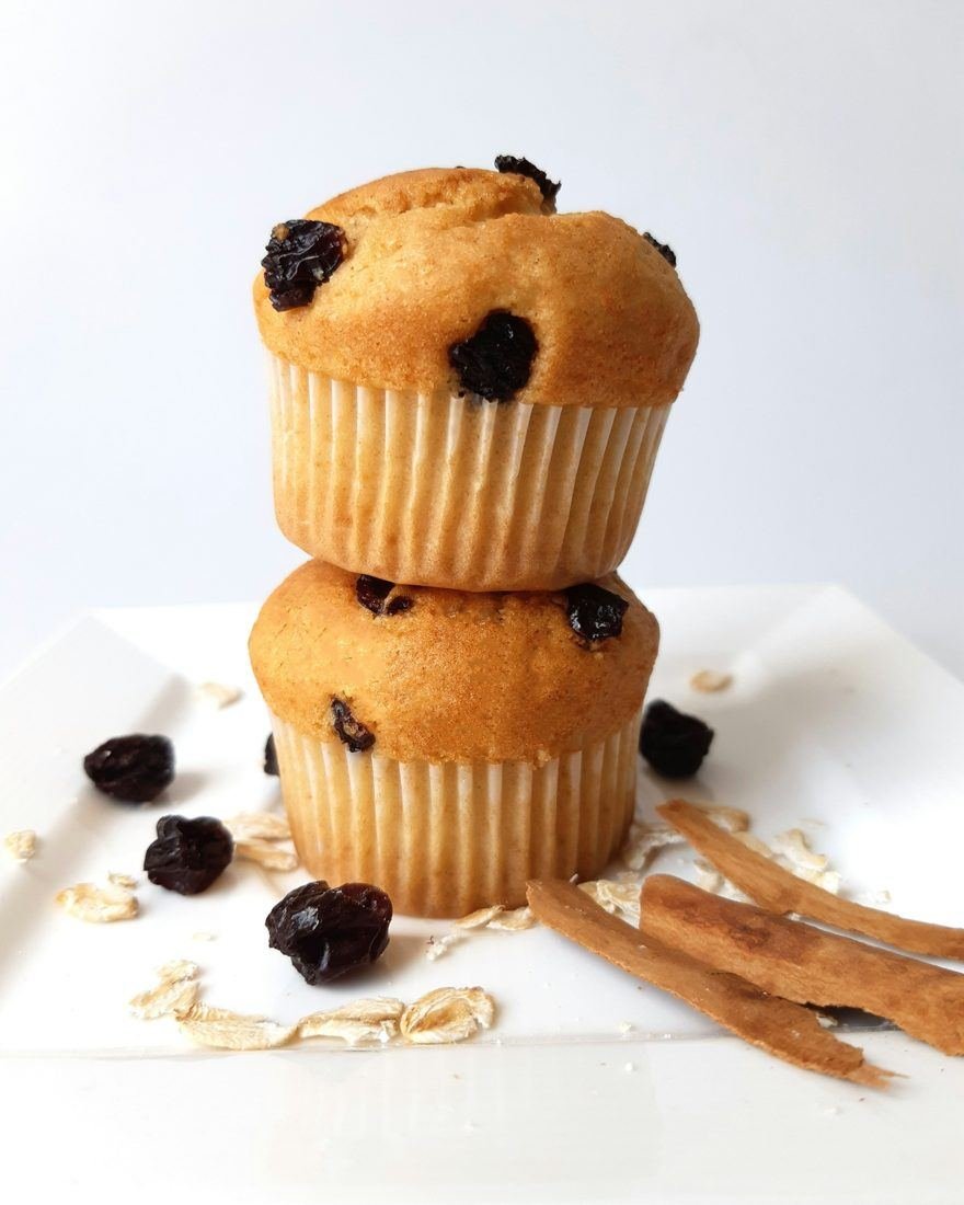 Muffins banane et flocons d'avoine
