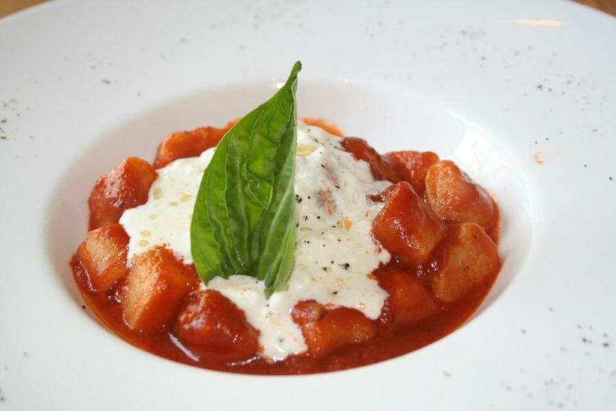 Gnocchis gratinés tomate-mozzarella