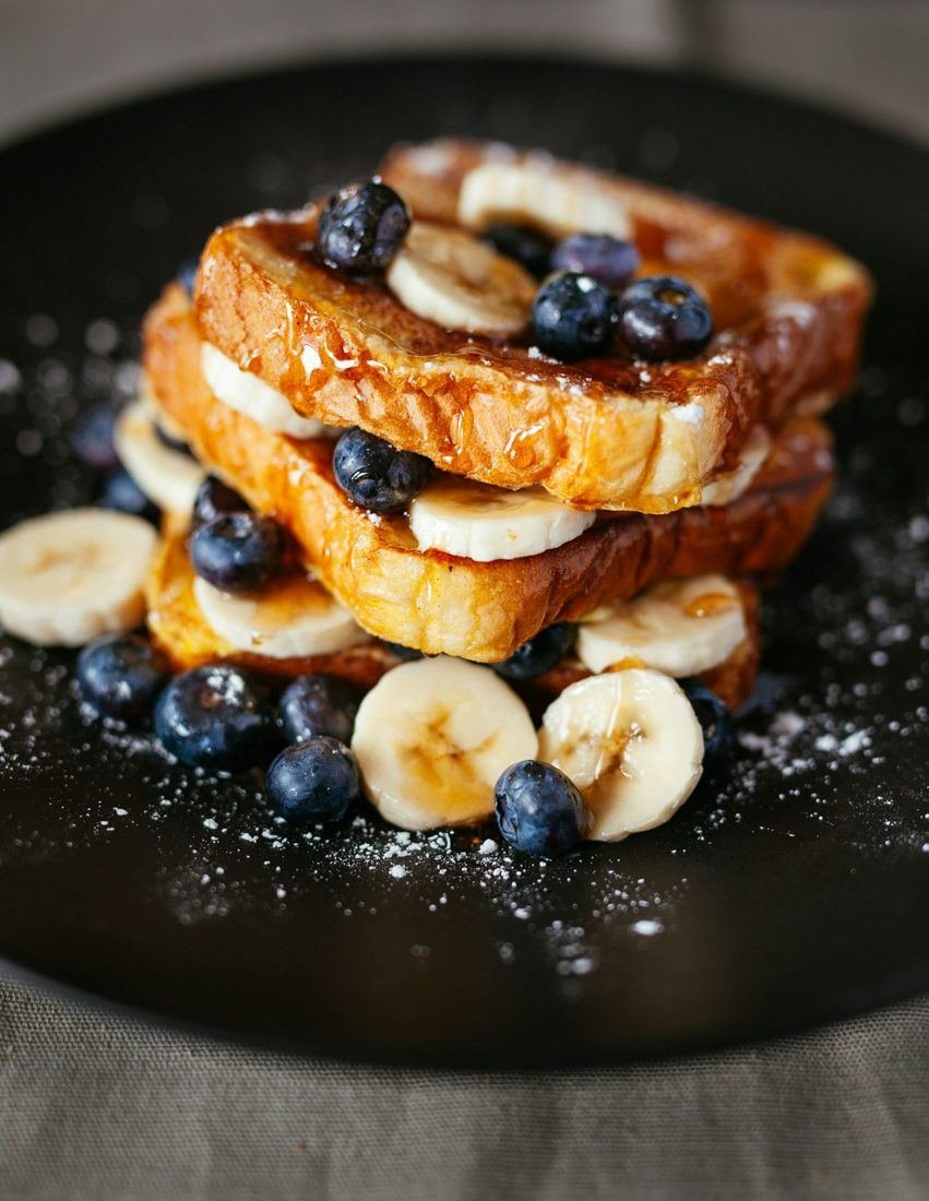 Pain perdu brioché aux fruits rouges