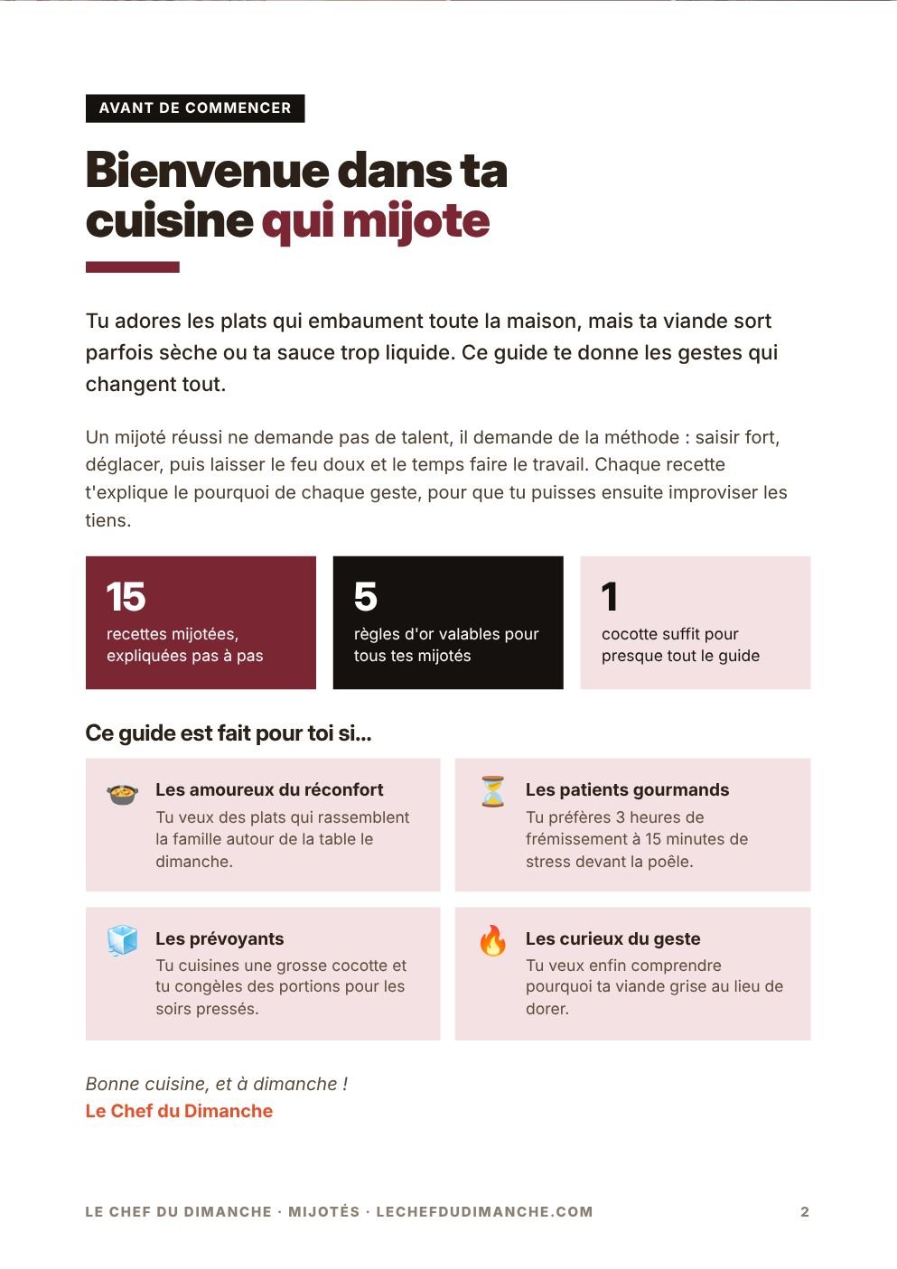 Bienvenue