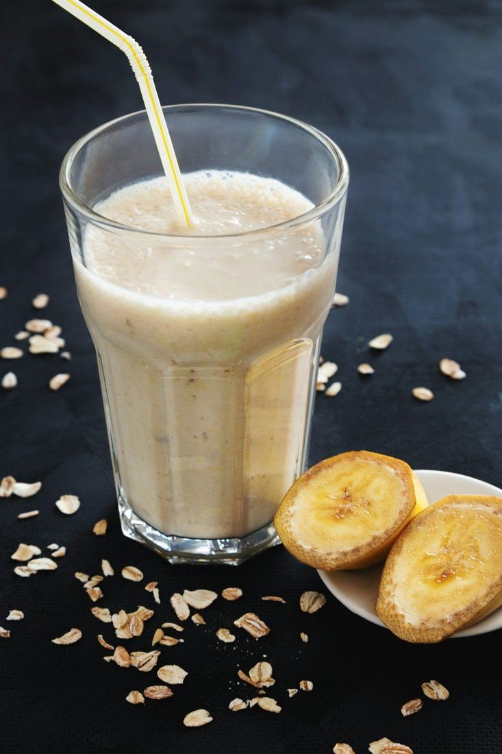 Smoothie banane et beurre de cacahuète